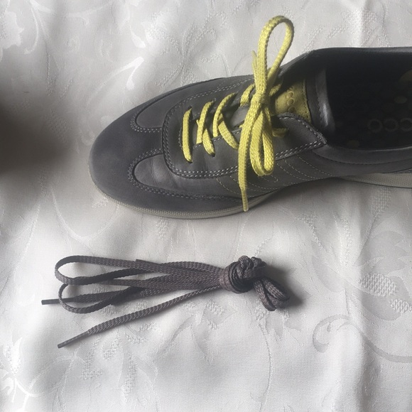 Ecco size 7 Gray Leather Casual Shoes - Picture 8 of 11